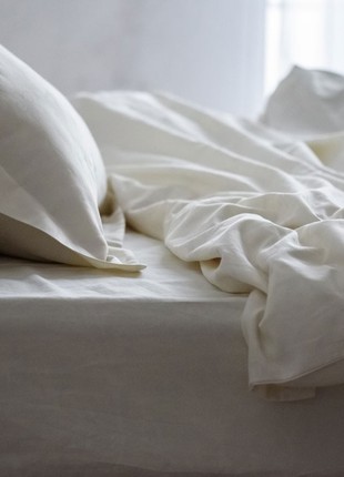 Satin bedding set CREMA double bed4 photo