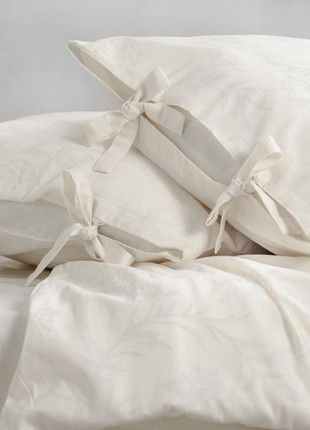 Satin bedding set CREMA on strings double bed2 photo