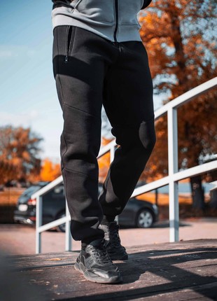 Black winter sports oversize pants Custom Wear