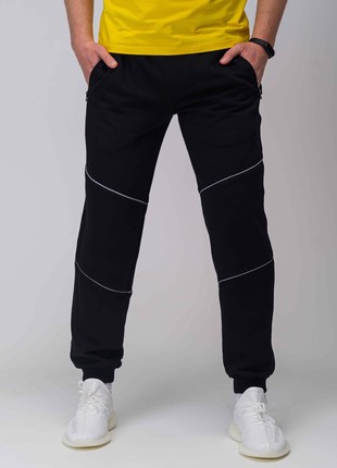 Sports pants Neo black with reflective Custom Wear