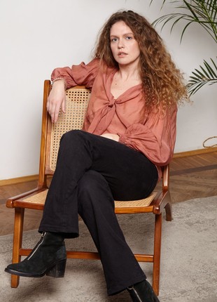 Double-sided dark-pink blouse2 photo