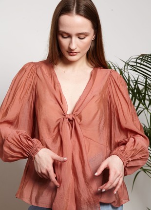 Double-sided dark-pink blouse6 photo