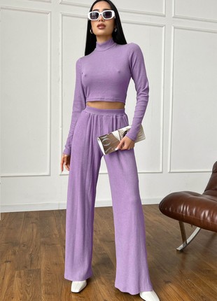 Stylish suit in violet color1 photo