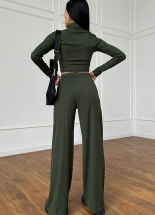 Stylish suit in khaki color2 photo