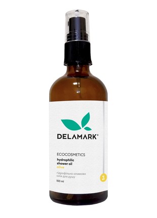 Hydrophilic shower cleansing oil with olive oil from DeLaMark, 100 ml
