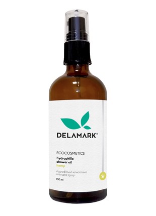Hydrophilic shower cleansing oil with hemp oil from DeLaMark, 100 ml