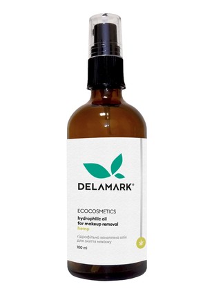 Hydrophilic oil for removing make-up DeLaMark hemp 100 ml1 photo