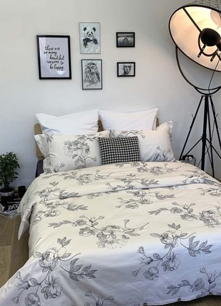 Satin bedding set BLOSSOM king size