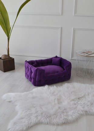 dog beds, fluffy angel dog bed, purple dog bed, best orthopedic dog bed - 35.4x23.6 in. (90x60 cm.)