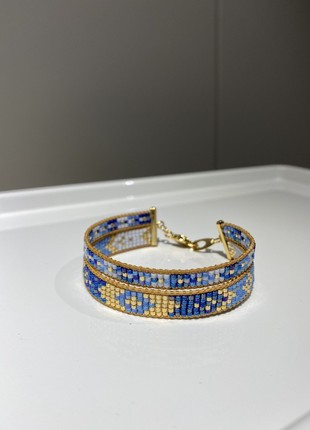 Double bracelet Sapphire in blue colors