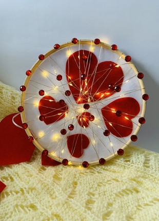 Lamp with hearts USB3 photo