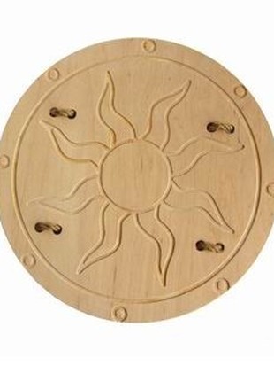 Viking wooden shield "Sun" 30 cm