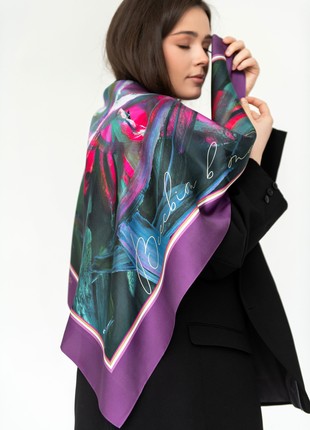 Scarf shawl "Triumph" in artificial silk 36,6 inches