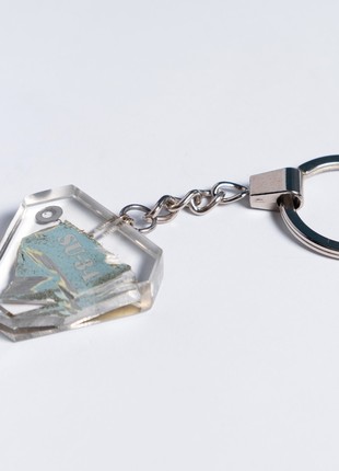 Keyring with a piece of taken down russian su-34 aircraft4 photo