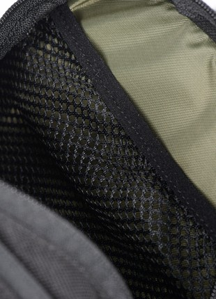 Black single-strap mini backpack5 photo