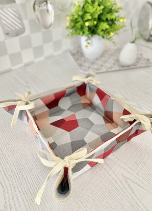 Basket for sweets and cookies . Tapestry bread basket.1 photo