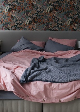 Cotton ranforce bedding set PINK LAKE family