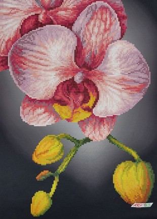 Pink Orchid Kit Bead Embroidery zpk-055