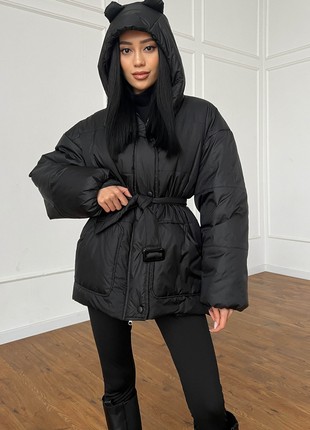Demi-season jacket in black color1 photo