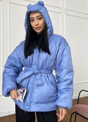 Demi-season jacket in blue color