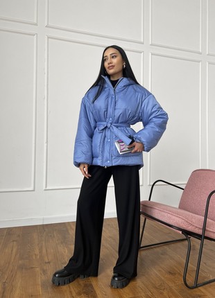 Demi-season jacket in blue color9 photo