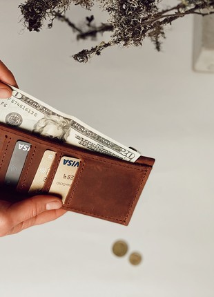 Leather cash envelope wallet2 photo