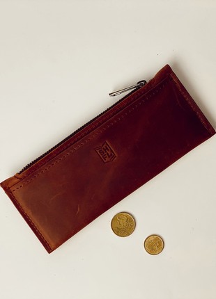 Leather cash envelope wallet1 photo