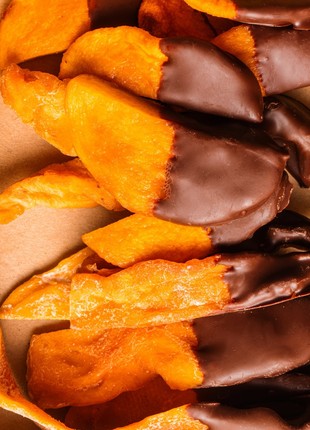 Mango, melon, peach in chocolate "Healthy Choice"3 photo