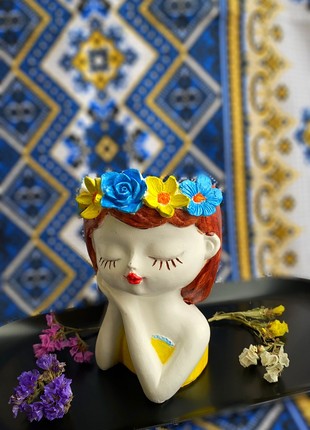 Soy candle in a cache-pot series "Ukrainians" - Yarynka2 photo