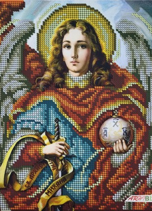 Saint Michael the Archangel Icon Kit Bead Embroidery a4p_0031 photo