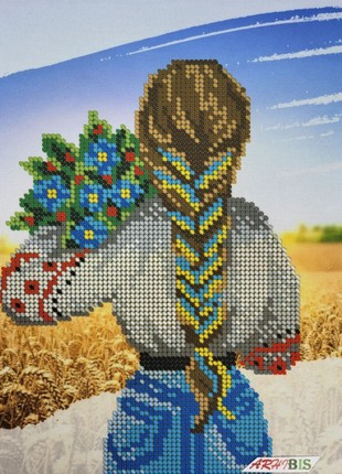 Ukrainian Woman Kit Bead Embroidery a4h_561