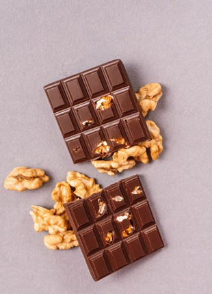 Dark chocolate 77% with walnuts Healthy Choice set 5 pcs