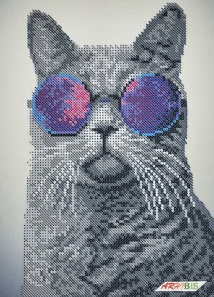 Fashionista Cat Kit Bead Embroidery 2477
