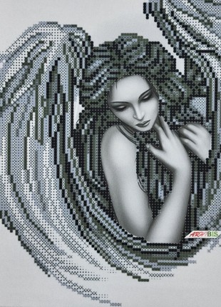 Angel in Gray Tones Kit Bead Embroidery 267