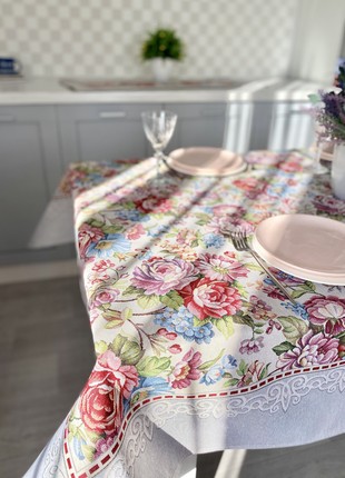 Tapestry tablecloth  137x180 cm./ 54x70 in/ tablecloth on the kitchen table4 photo
