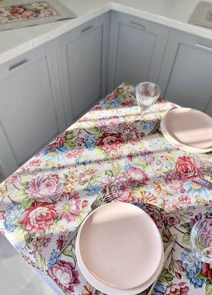 Tapestry tablecloth 137x240 cm./54x94 in/  tablecloth on the kitchen table7 photo