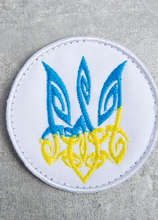 CHEVRON ON VELCRO TRIDENT ARTISTIC D7.2 CM WHITE