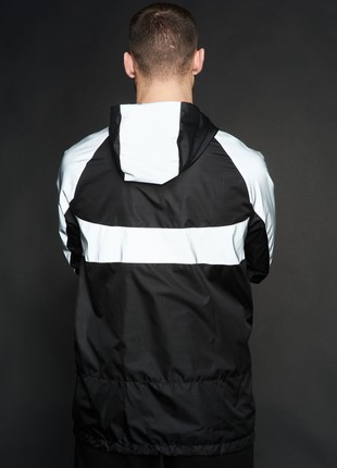 Men's windbreaker Athletic black/reflective Custom Wear4 photo