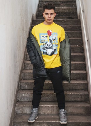 Sweatshirt yellow Criminal Panda Custom Wear5 photo