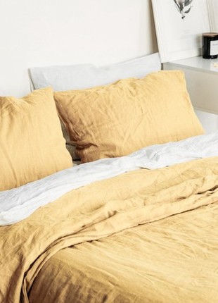 Linen bedding set LEMON double bed