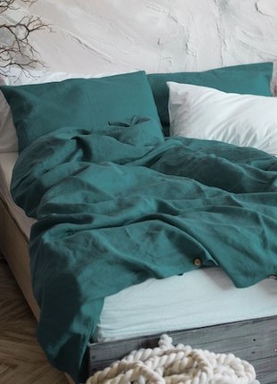 Linen bedding set SEA WAVE single bed
