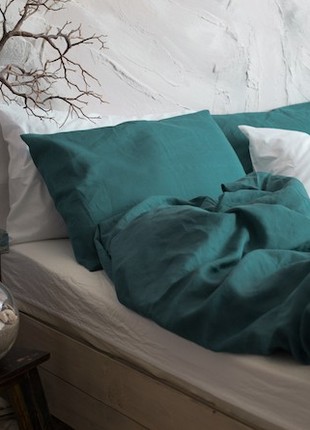 Linen bedding set SEA WAVE family