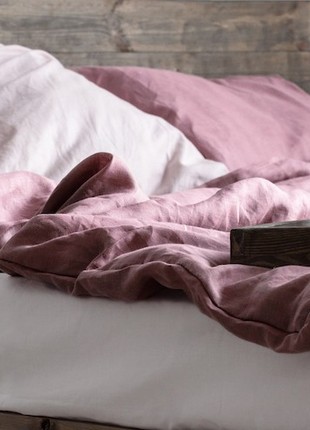Linen bedding set ORCHID double bed4 photo