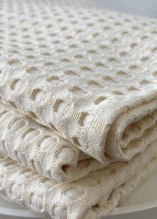 Cotton towel CREAM 75x150 (60"x48")2 photo