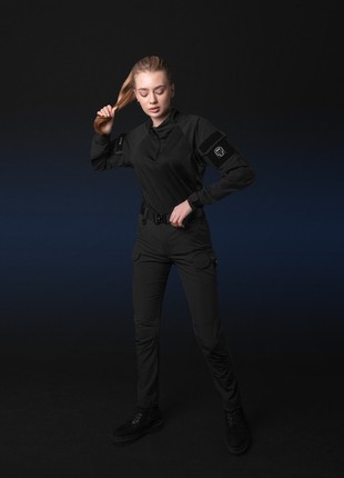 WOMEN'S CARGO PANTS TACTICAL BEZET BAYRAKTAR BLACK3 photo