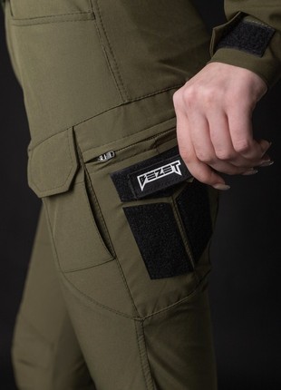 WOMEN'S TACTICAL CARGO PANTS BEZET BAYRAKTAR KHAKI5 photo