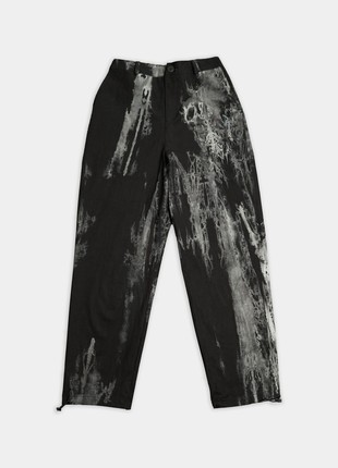 Oversize men's trousers OGONPUSHKA Hasla washed gray