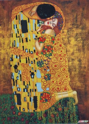 The Kiss Klimt Kit Bead Embroidery 3129
