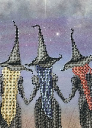 Witches Kit Bead Embroidery a4-k-11785 photo