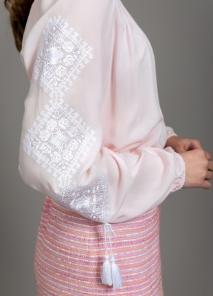 Blouse with embroidery "Roses of Love" (pink)3 photo